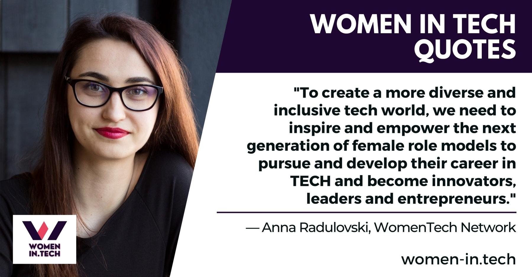 Women in Tech Quotes - Anna Radulovski